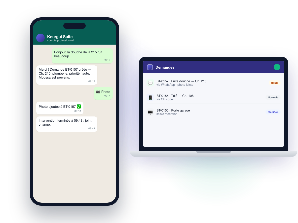 Vos équipes utilisent déjà WhatsApp. Nous aussi.